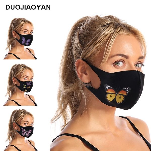 

selling new butterfly printed dustproof cloth mask washable