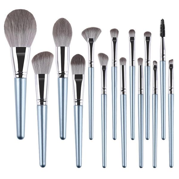 

makeup brushes 14 pcs set powder eye shadow blending eyelash eyebrow lip for maquiagem
