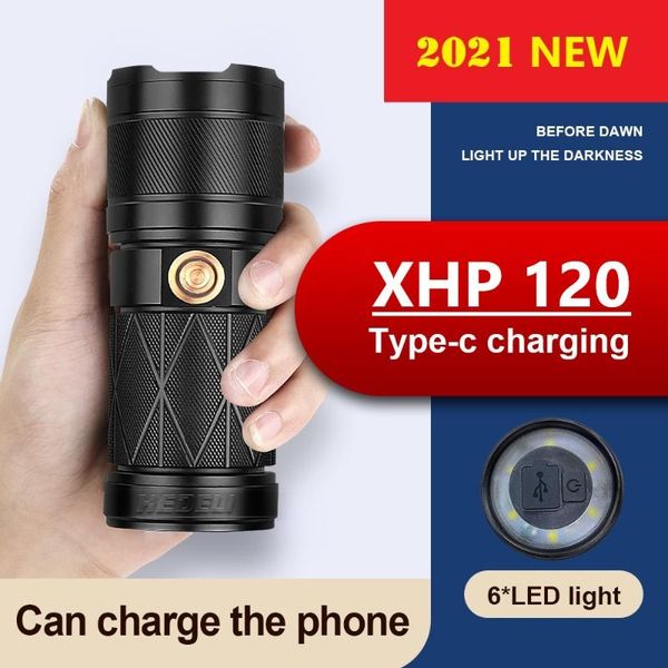 

upgrade xhp120 most powerful led torch rechargeable xhp90.2 tactical 18650 high power flash light flashlights torches
