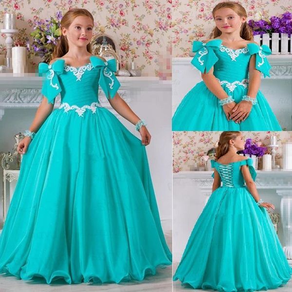 

girl's dresses chiffon beaded flower gilr for wedding bows lace vintage little girl bridal wears beautiful child pageant gowns, Red;yellow