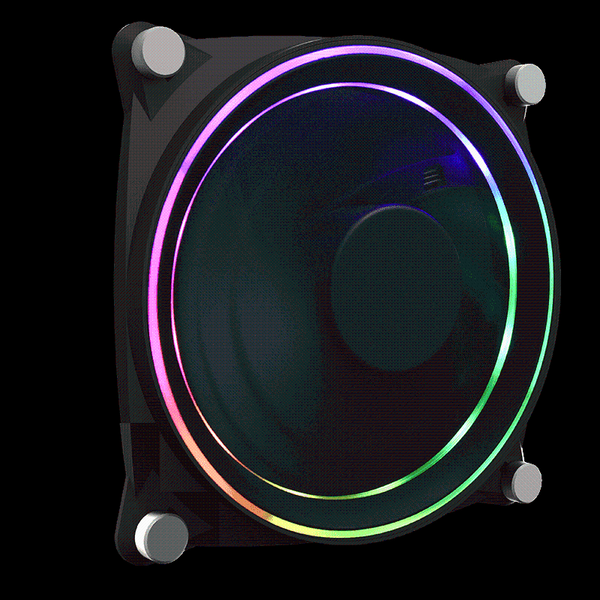 

fans & coolings gamemax-gmx-12-dbb pc case cooling fan 12cm dual ring big bowl argb