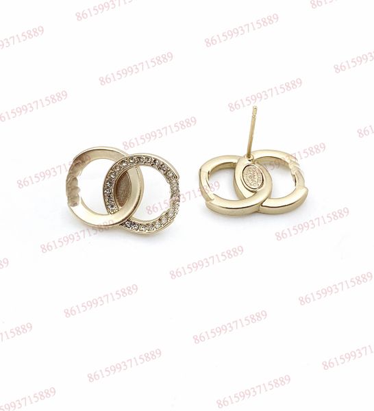

earrings charm unilateral sticky drill 925 silver needle women hoop hugie female tassel earring new fashion jewelry, Golden