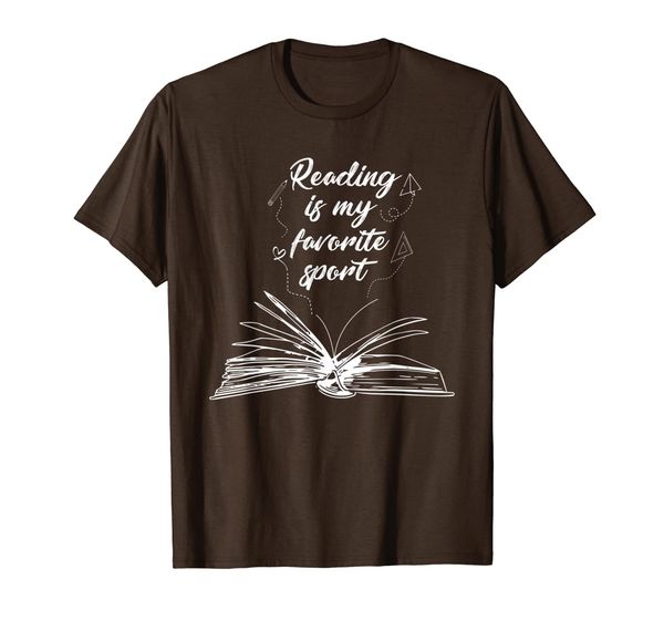 

reading is my favorite sport funny book lover gifts t-shirt, White;black