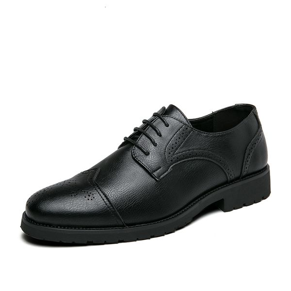 

dress shoes fashion male casual men comfortable moccaisns men's flats lace-up business casual all-match breathable oxford shoes rlwd, Black