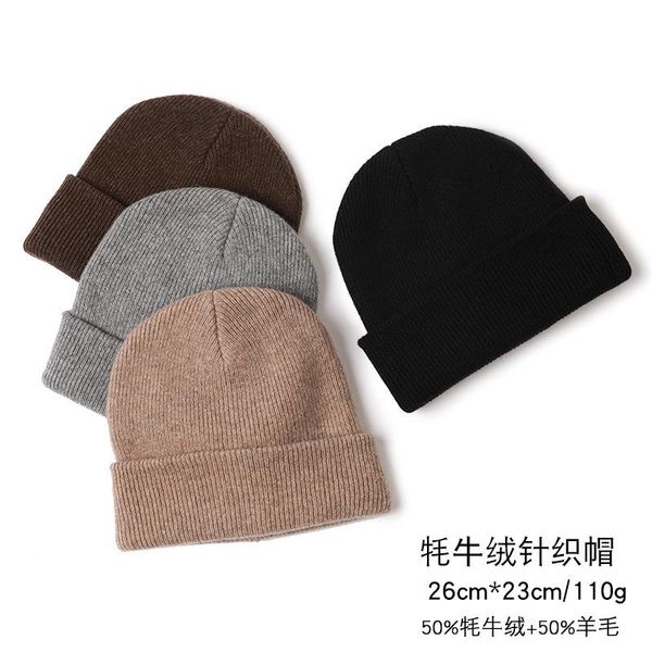 

beanies wool yark hat and cap for women winter warm knitted solid casual hats femme