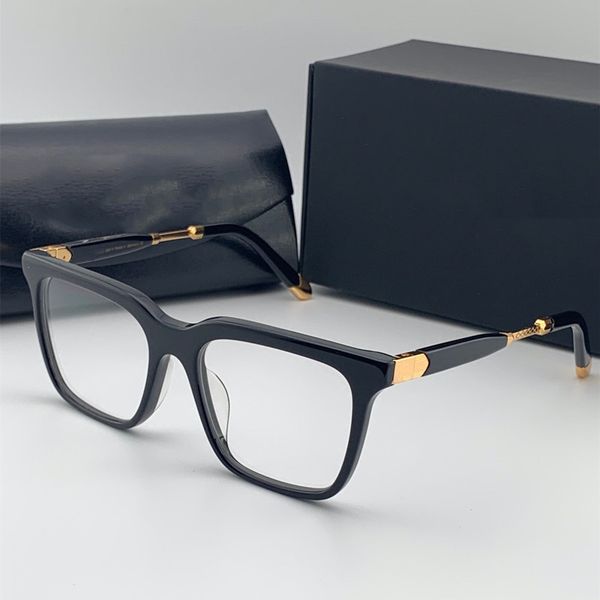 

brave-i new fashion men and women optical glasses metal square full frame glasses transparent lens network celebrity style with box, White;black