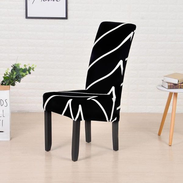 

chair covers solid printing flexible elastic anti-dirty big cover banquet el dining home decoration slipcover large size xl