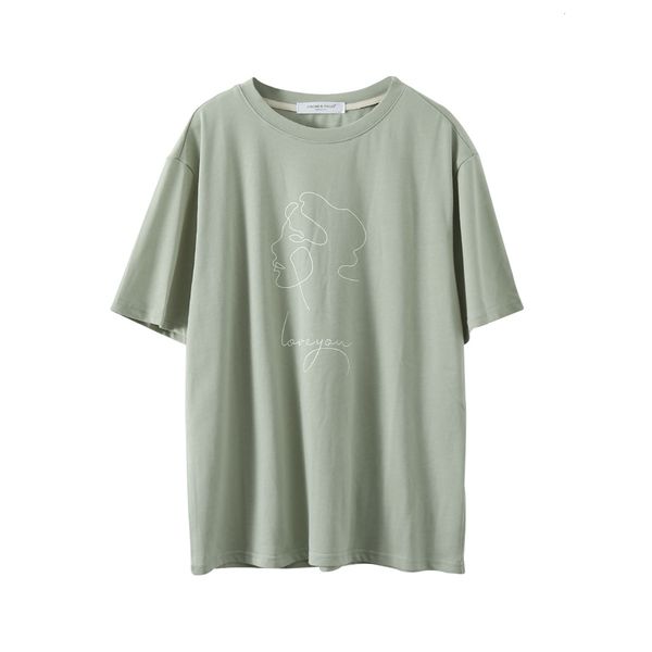

women's t-shirt short sleeve summer shirts o-neck cartoon print casual ops for blusa 4c7e, White