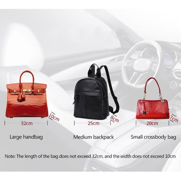 

car organizer polyester pocket between seat black multi-purpose automotive purse holder storage bag interior decoration t3ed