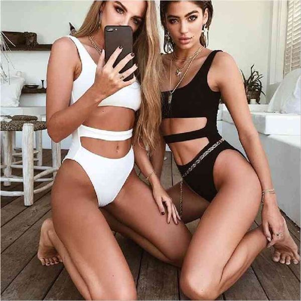 

women bodysuit hollow out solid bodysuits 210722, White;black