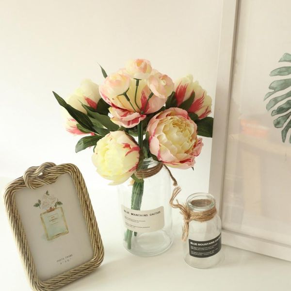 

decorative flowers & wreaths wedding flowersfake home decorations 1 bunch of peony bouquets simulation flower style