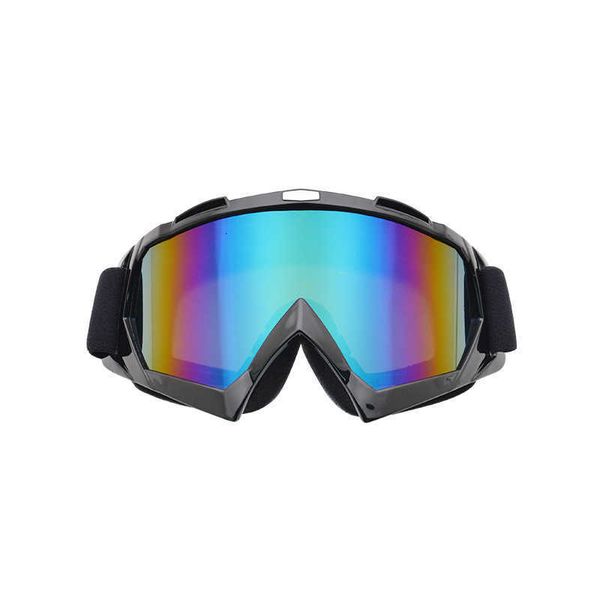 

motorcycle cross country locomotive goggl, outdoor windproof lens, helmet glass, skiing glass, White;black
