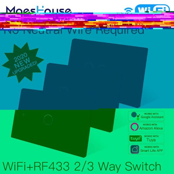 

smart home control wifi light switch rf433 no neutral wire single fire life tuya app works with alexa google 110v 220v
