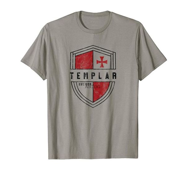 

men's t-shirts knights templar retro flag and cross red gift shirt, White;black