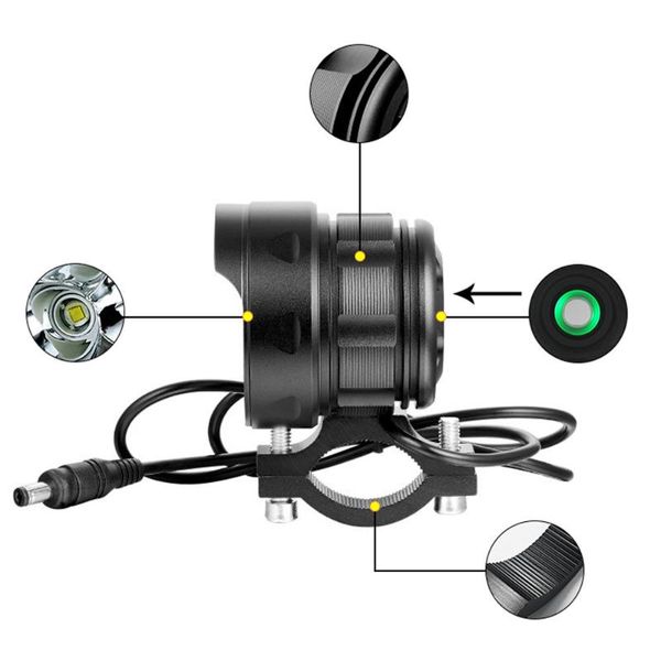 

bike lights 9x t6 led 3 modes bicycle lamp light headlight cycling torch i300205