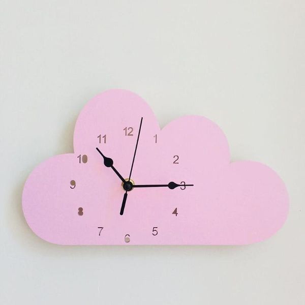

wall clocks lovely cloud-shaped clock nordic home creative children's room silent exquisite decorations