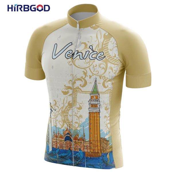 

gym clothing hirbgod summer sunshine men's short sleeve cycling jersey lightweight outdoor sportswear wear-resistant riding equipment,t, White;black
