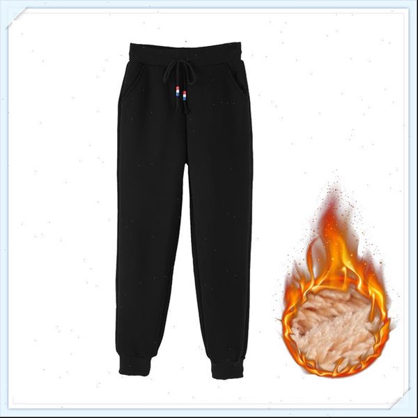 

womens capri women winter thick lambskin cashmere pants warm female casual cotton leggings long trousers plus size s 5xl, Black;white