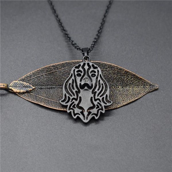 

pendant necklaces 4 colors cavalier king charles charm necklace trendy metal dog jewellery women, Silver