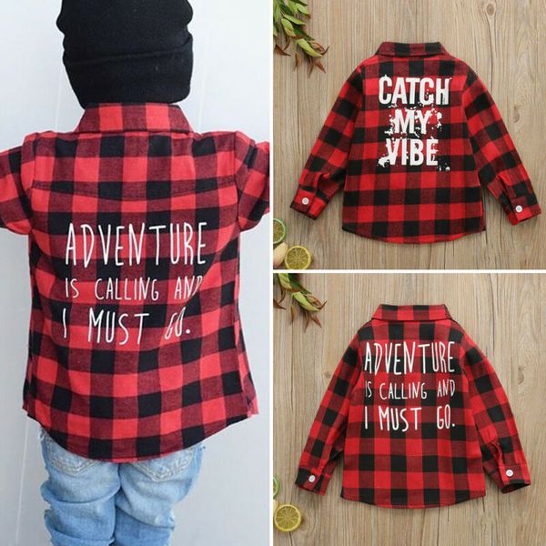 

1-6 years baby boys shirt letter baby clothes long sleeve red plaid dress shirt for boys children kids clothing boys blouse, White;black