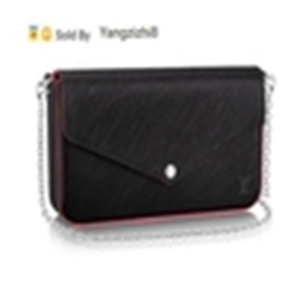 

yangzizhi8 felicie pochette m64579 2018 new women fashion shows shoulder bags totes handbags handles cross body messenger bags, Black;red