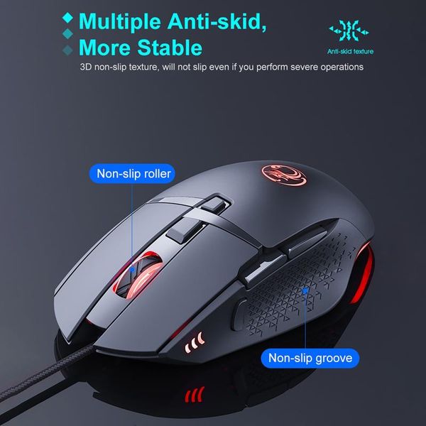 

wired luminous eight key macro definition game mouse usb 7200dpi with fire gamer wiredopto-electronic for deskmice