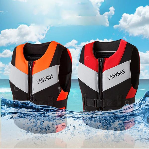 

life vest & buoy neoprene jacket fishing water ski kayaking boating swimming drifting sports children