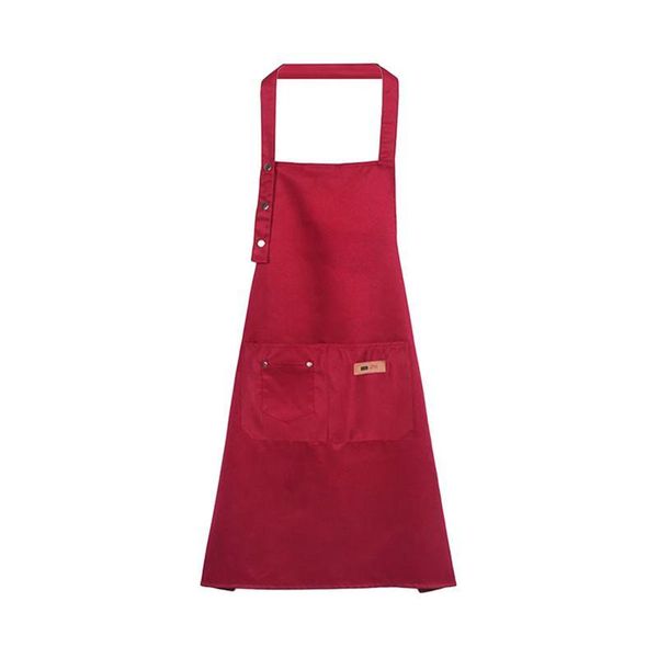 

aprons solid color cotton apron over cloth waterproof antifouling adjustable kitchen striped chef waiter cook