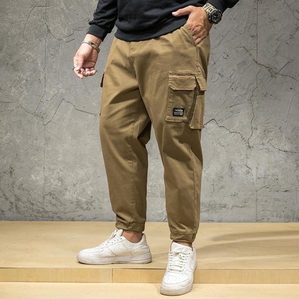 

large men's casual pants two pieces, Black