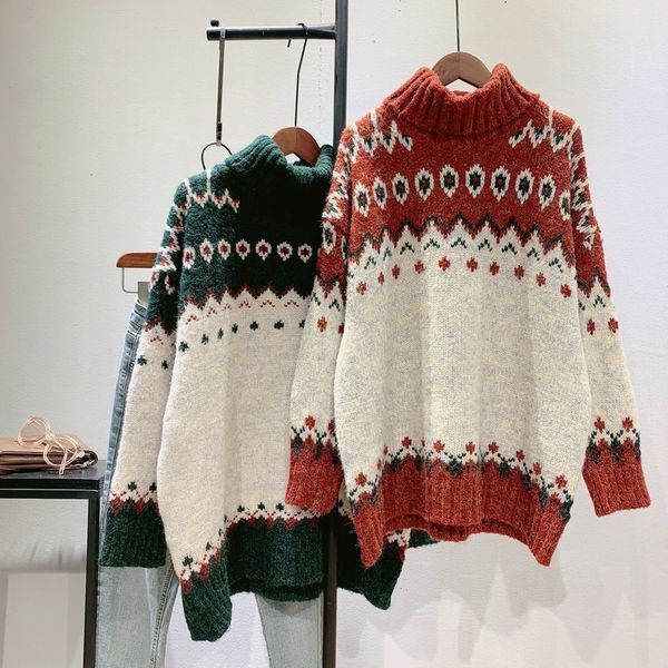 

women's sweaters pullover o-neck sweater autumn winter warm soft knitted femme jumper cashmere sweate cloths f87u, White;black