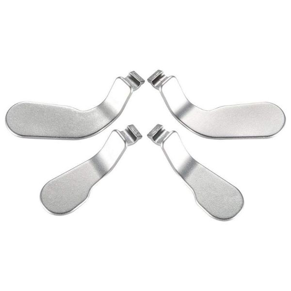 

game controllers & joysticks 4 pcs metal stainless steel paddles hair trigger locks replacement parts video games accessories kits for xbox