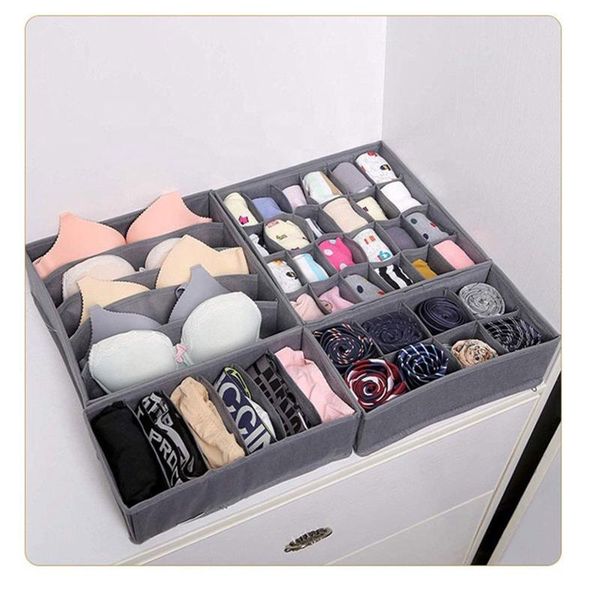 

storage drawers 40# dormitory closet organizer for socks home separated underwear box 5 colors bra foldable drawer