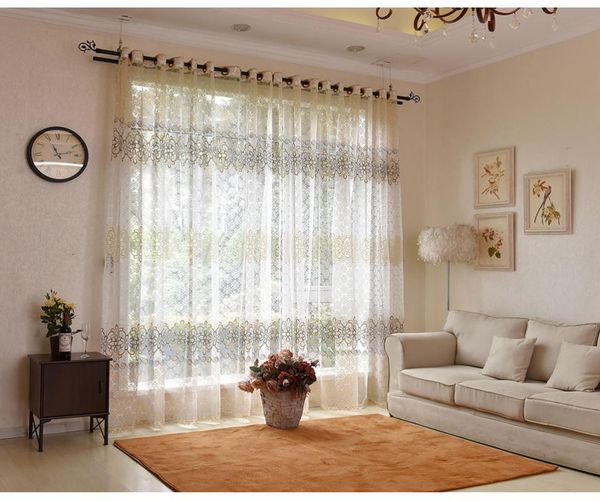 

modern minimalist atmosphere pastoral style floral curtain tulle for living room bedroom kitchen customization & drapes
