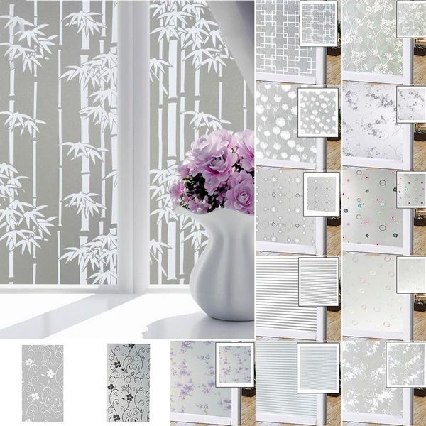 

45x100cm bathroom sliding doors toilet translucent window film paper self-adhesive opaque decoration glass sticker fensterfolie stickers