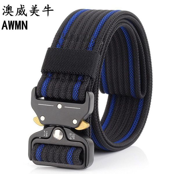 

durable fashion the felt spring 3.8cm quick release belt casual fashion buckle, Black;brown