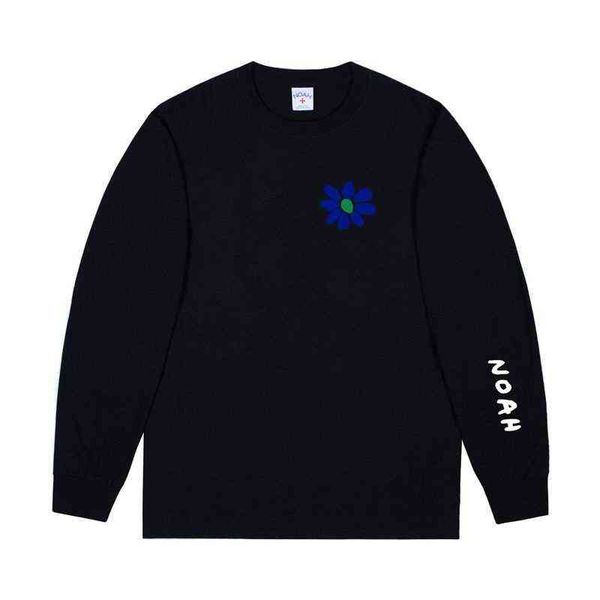 

classic noahed cross autumn winter pullover long sleeve sweatshirt cotton soft men women loose bf style streetwear tee g1217, White;black