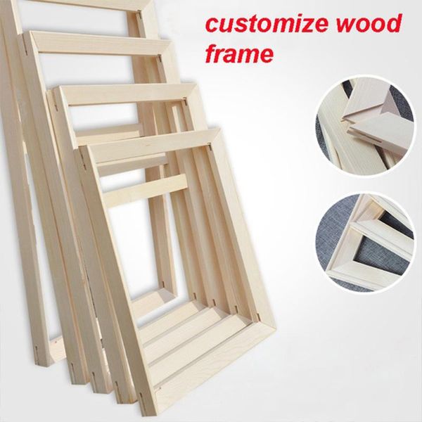 

wood frame for canvas oil painting factory price picture nature diy frames diamond wall art decor