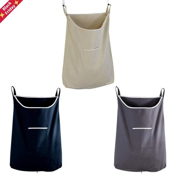 

storage bag household large capacity dirty clothes pocket hanging laundry bathroom supplies door clothing & wardrobe