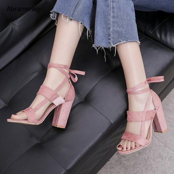 

gladiator sandals summer high heels platform ankle strap shoes women slip on peep toe pumps casual red plus size 43 dress, Black