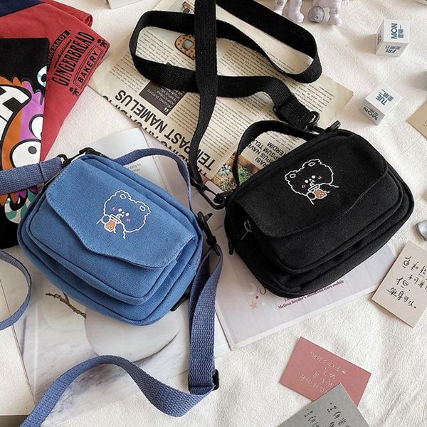 

evening bags retro women shoulder solid color handbags leisure ladies girls canvas messenger bag daily traveling commuter