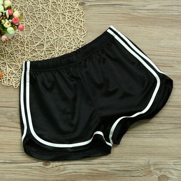 

women's feitong 1pc women summer casual high waist sporting shorts bk/ solid fashion est fitness short pants, White;black