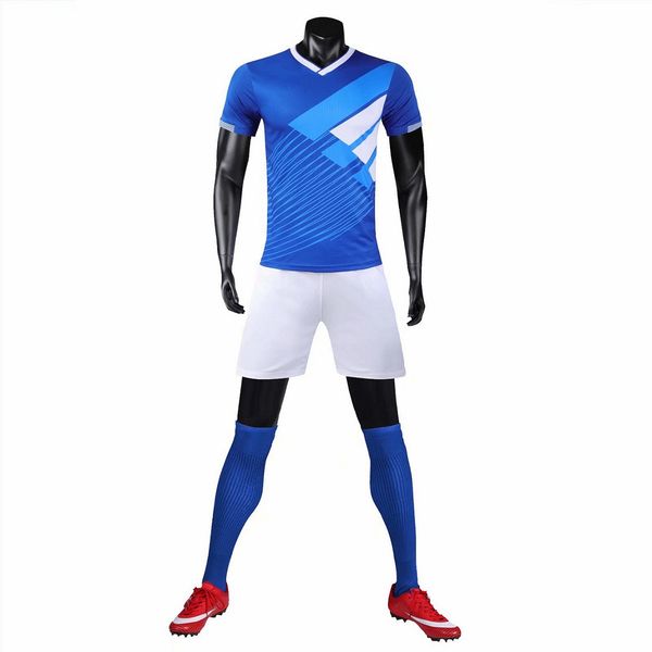 

222234custom diy wear white soccer jerseys suit men's match short sleeve training football shirt kit men sports uniform print number na