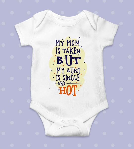 

rompers baby boy clothes my mom is taken but aunt bodysuit shower gift funny girl, Blue