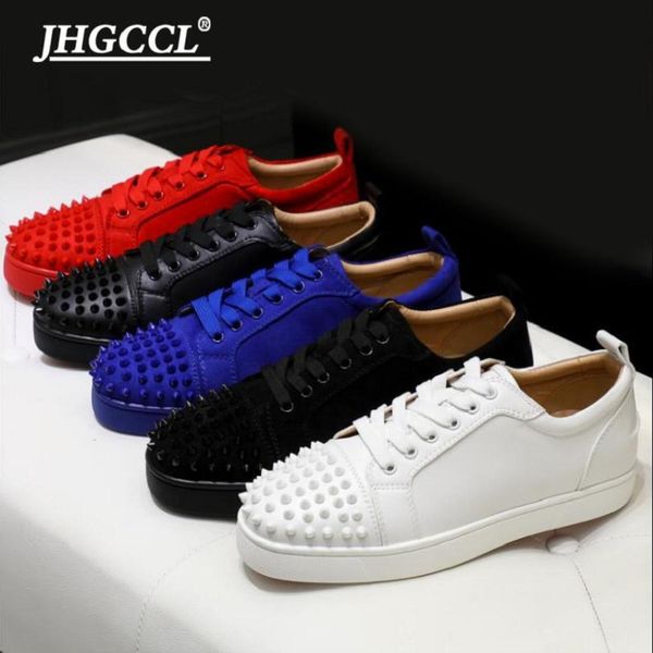 

casual shoes designer low cut sneakers leisure lace up black white blue ndsgef with spikes platform sneakers for men womem loafers rmbvnrsdf