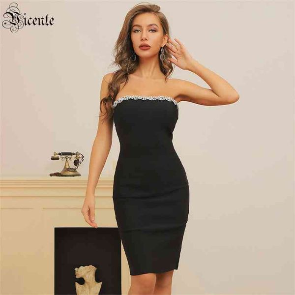 

women's dress celebrity party nail design strapless black 210520, Black;gray