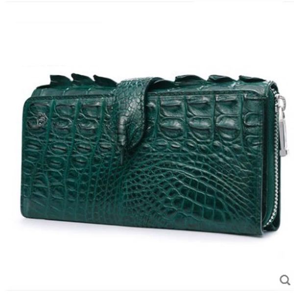 

evening bags gete 2021 imported crocodile leather clutch for ladies fashion dinner bag long purse claw women