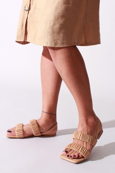 

sandals mink skin women 's, Black