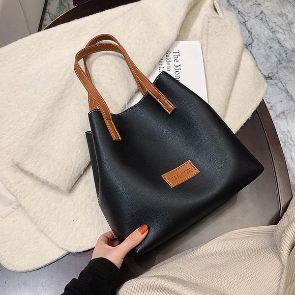 

2021 european and american classic leisure bucket portable women's bag fashion one-shoulder messenger bags wallet backpack