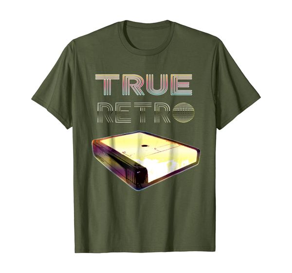 

disco style true retro 8 track tape t-shirt, White;black