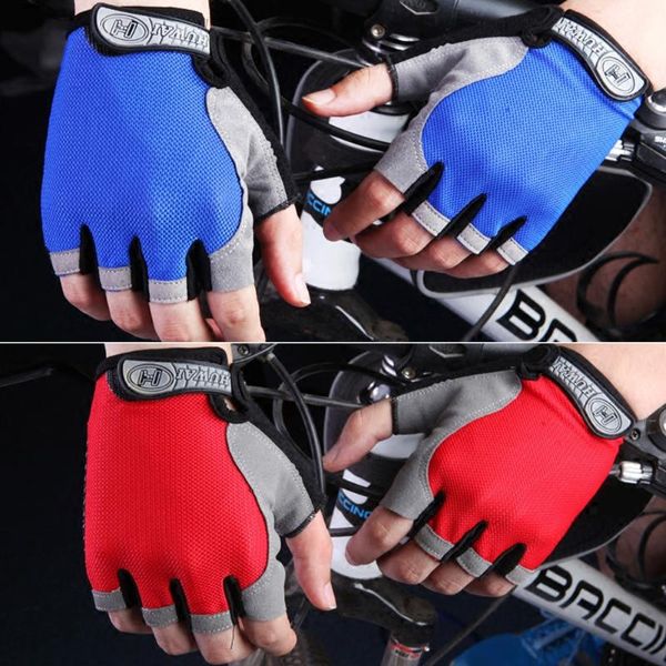 

summer cycling high elastic breathable mesh half-fingered outdoor sports riding gloves fitness non-slip, Black